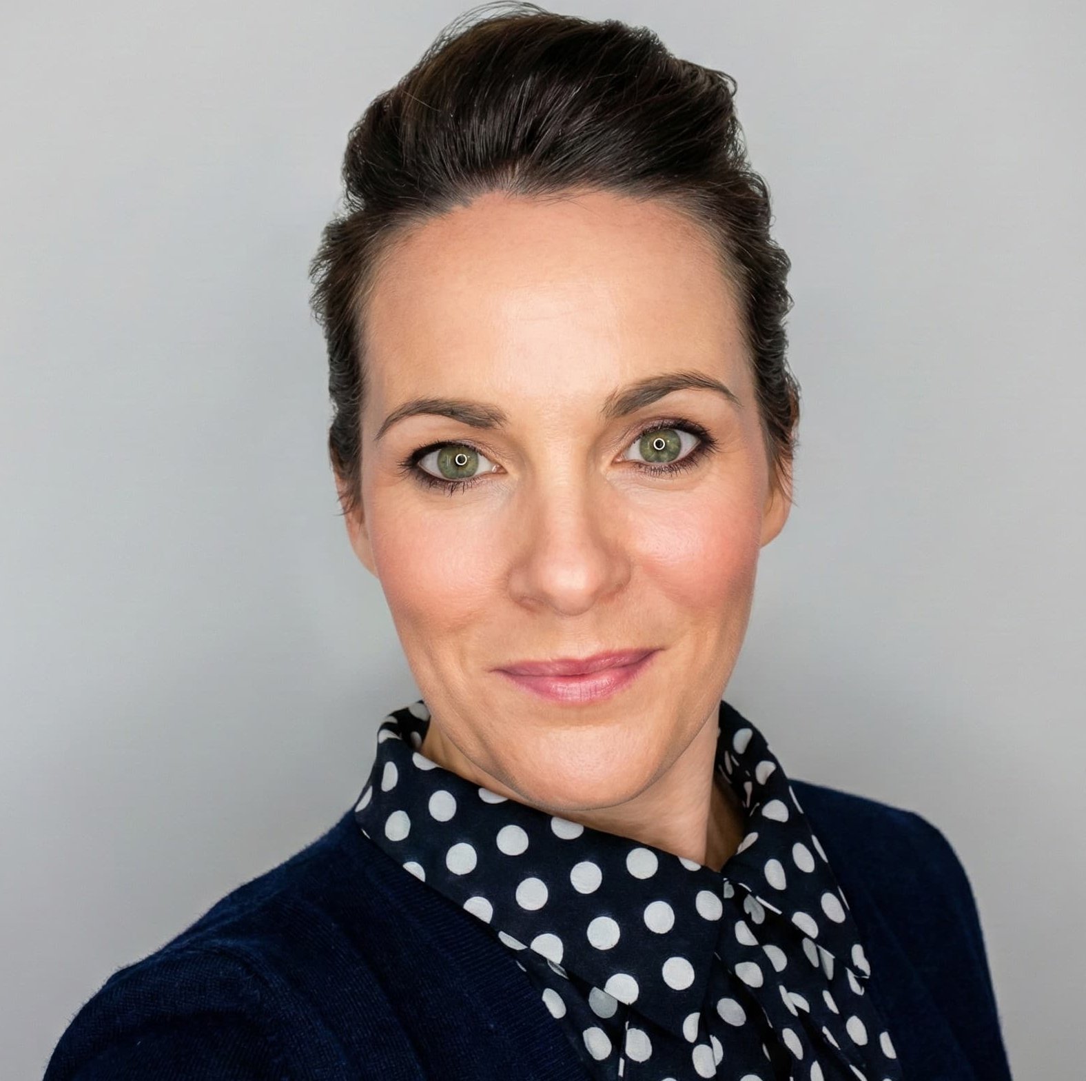 a man with short hair