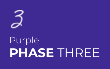 een paarse achtergrond met nummer en tekst