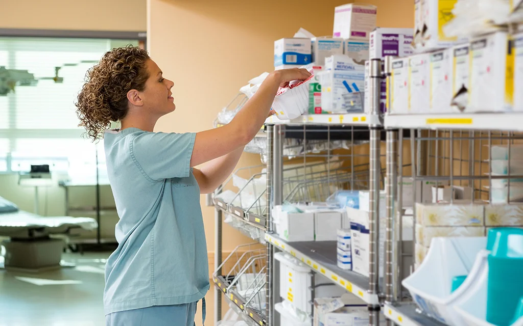 a nurse in a hospital